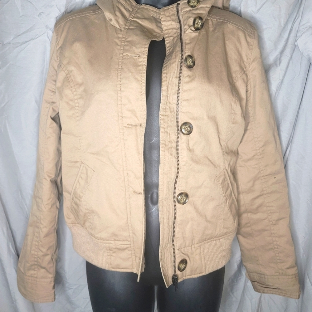 Tan lovetree hooded jacket